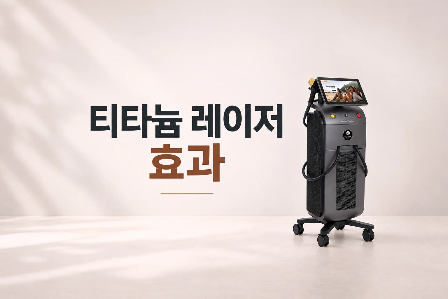 티타늄 레이저 장비 사진과 효과를 소개하는 컨텐츠 썸네일